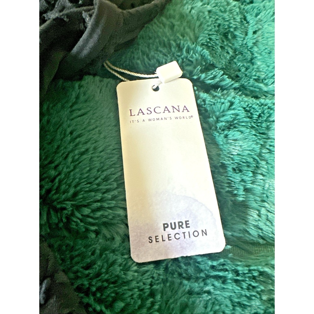 Lascana Pure Selection Size 8 C/D Plunge Crochet Halter One Piece Swimsuit Black - Picture 6 of 14